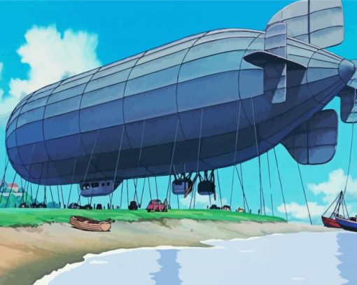 Zeppelin Airship paint by numbers