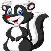 Adorable Skunk paint by numbers