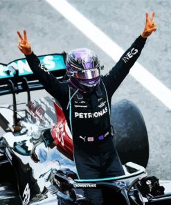 Aesthetic Lewis Hamilton F1 Paint By Number