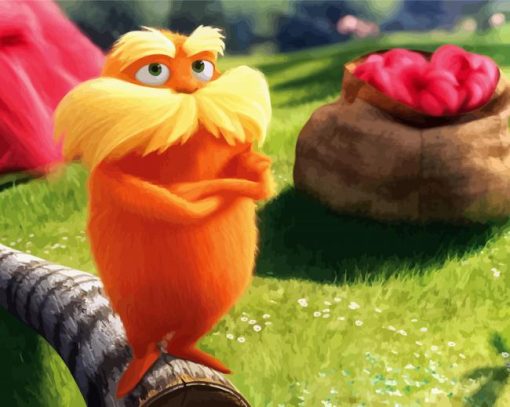 Aesthetic Lorax paint by numbers
