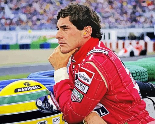 Aesthetic Ayrton Senna Paint By Number