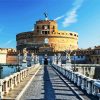 Aesthetic Castel Sant Angelo Vatican paint by numbers