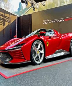 Aesthetic Ferrari Daytona paint by numbers