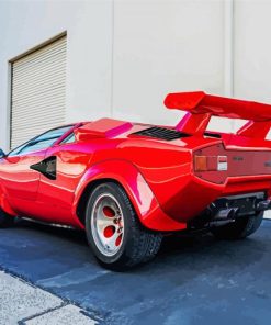 Aesthetic Lamborghini Countach paint by numbers