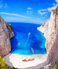 Aesthetic Navagio Zakynthos paint by numbers