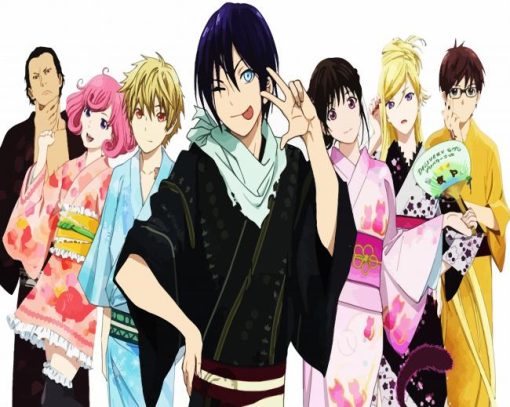 Aesthetic Noragami Anime paint by numbers