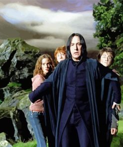 Professor Severus Snape Protecting Students Paint By Number