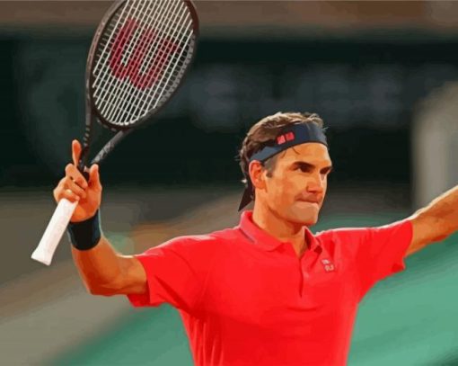 Aesthetic Roger Federer Paint By Number