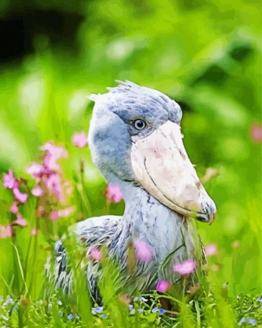 Aesthetic Shoebill Paint By Number