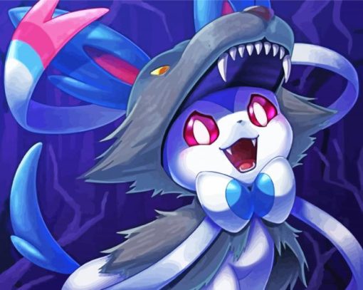 Aesthetic Sylveon Anime Art Paint By Number