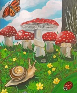Aesthetic Toadstools Paint By Number