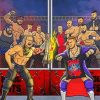 Wrestlers Fight Art Paint By Number
