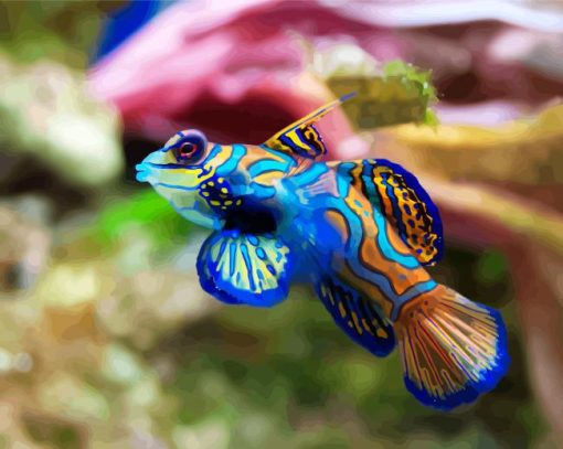 Aesthetic Colorful Fish Paint By Number