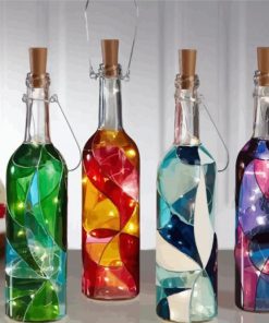 Aesthetic Glass Bottles Paint By Number