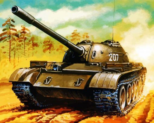 Aesthetic Military Tank paint by numbers