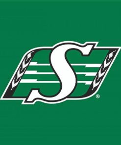 Aesthetic Saskatchewan Roughriders Logo paint by numbers