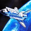 Aesthetic Space Shuttle paint by numbers