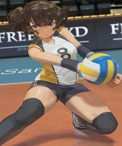 Aesthetic Volleyball Girl paint by numbers