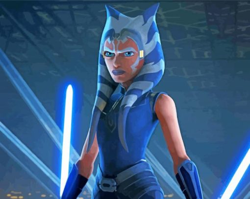 Angry Ahsoka Tano Paint By Number