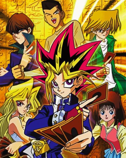 Anime Characters Yu Gi Oh paint by numbers