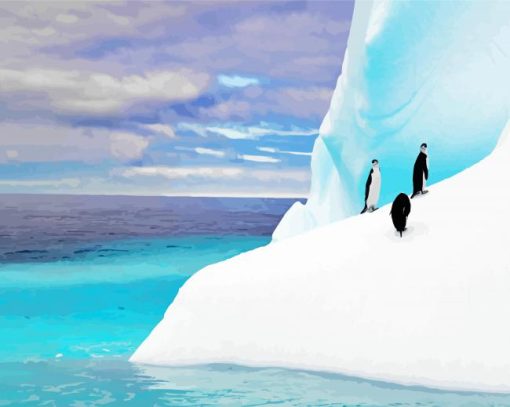 Antarctica Iceberg Penguins Paint By Number