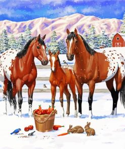 Appaloosa Horses Family Paint By Number