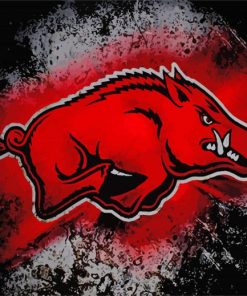 Arkansas Logo Paint By Number