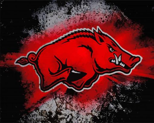 Arkansas Logo Paint By Number