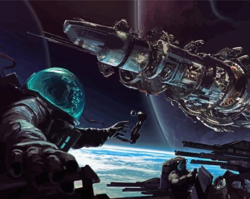 Astronaut In Orbit Paint By Number