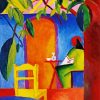 August Macke Turkish Cafe paint by numbers