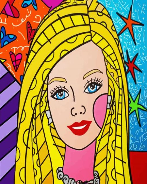 Barbie Illustration paint by numbers