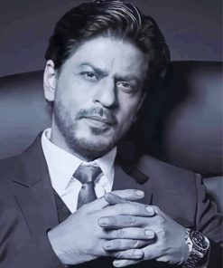 Black And White Shahrukh khan Paint By Number