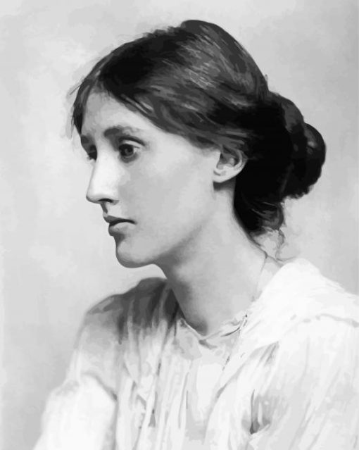 The Black And White Virginia Woolf Paint By Number