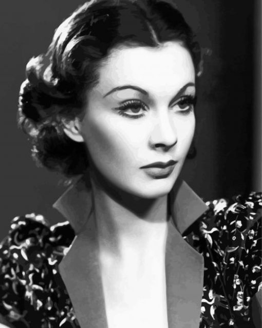 Black And White Vivien Leigh Paint By Number