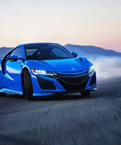 Blue Acura NSX Paint By Number