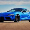 Blue Toyota Supra Mark IV Paint By Number