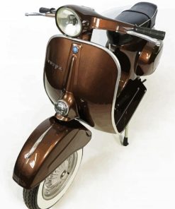 Brown Vespa Scooter Paint By Number