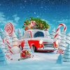 Christmas Car paint by numbers