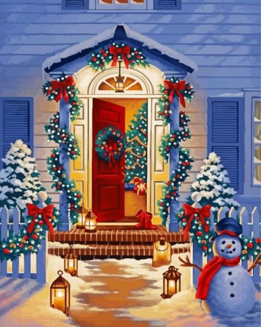 Christmas Night paint by numbers