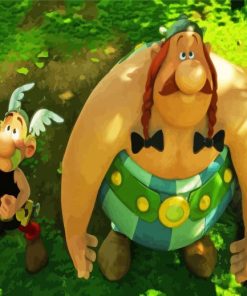 Comic Serie Characters Asterix paint by numbers