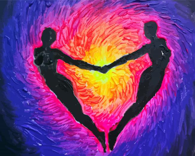 Colorful Soulmates paint by numbers