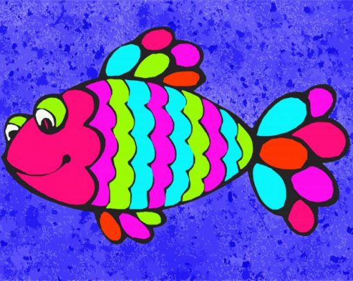 Colorful Fish Paint By Number