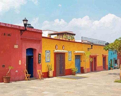 Colorful Oaxaca Mexico paint by numbers