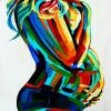 Colorful Pregnant paint by numbers