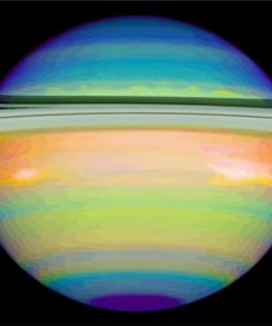 Colorful Saturn Paint By Number