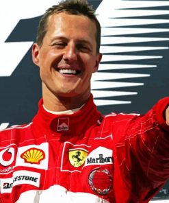 Cool Michael Schumacher paint by numbers