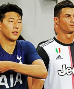 Cristiano and Sonaldo paint by numbers