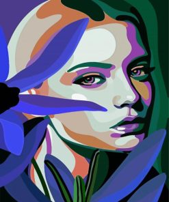 Cubism Young Lady paint by numbers