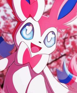 Cute Sylveon paint by numbers