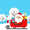 Cute Christmas Santa Claus Paint By Number